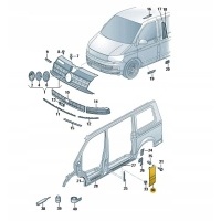 Панель wlewu топлива volkswagen транспортер oe: 7e0853289