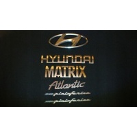 Эмблема значек надпись hyundai matrix atlantic