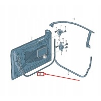 Volkswagen cc 35 фронт outer door seal rubber 3c8837701b 5ap 3c8837701b5ap