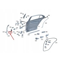 Мерседес w206 c класса оригинальным зона деформации левая a2066200100
