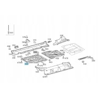 Крышка шасси mercedes - benz a - klasa a1686101508