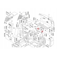 Пружина газовая шток 1653900070 takeuchi tb250