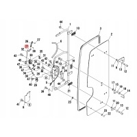 Плитка замка дверь t0338600133 takeuchi tb216