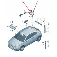 Audi a1 8x антенна радио 8x4035501a