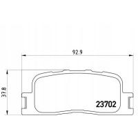 Brembo п 83 088 комплект тормозной колодок , тормоза тормоз