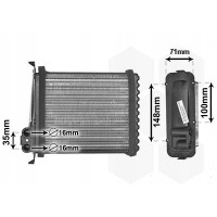 Ван wezel 59006085 теплообменник тепла , отопление салона