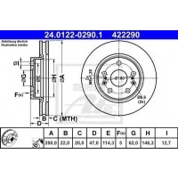 Диск тормозной передний вентилируемый Suzuki SX4 2013 5531161M00