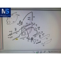 Накладка декоративная двери передней правой Mercedes ML W164 2008 A1647200622,1647200622