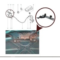 Крючок капота CLIO/SYMBOL (1998>) Ssang Yong 8200069296 8200069296