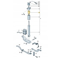 Новые оригинальные audi oe пружина дополнительный 4m0512131a