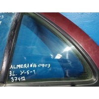 Стекло двери задней левой (форточка) Nissan Almera N16 рестайлинг (2002—2006) N16 2 поколение 2005 822639M700