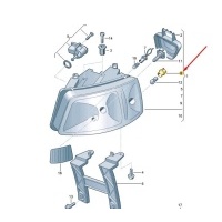 Патрон лампы Volkswagen Transporter T5 EZRE001, 7H1953123, 621556, 1457696, 7S7113A382AA, 261342255R