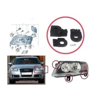 Фара левая (кронштейн, р/комплект) Audi A6 C6 Daewoo 4F0998121 4F0998121