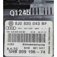 Блок управления печки/климат-контроля Audi TT 8J рестайлинг (2010—2014) 2013 8J0820043BF