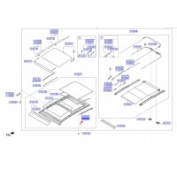 Hyundai санта fé mk3 панорама roof rear right рейка 816402w000 original