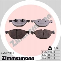 24172.900.1 zim колодки тормоза / prz / bmw x5 , x6 3 , 0 - 5 , 0 07 -