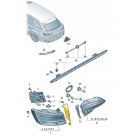 Оригинальные audi oe крышка заднего света 8w9945254