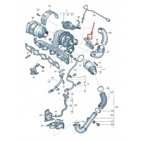 Seat арона кдж exhaust turbocharger heat shield 04l129969e
