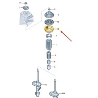 Подшипник опорный Volkswagen Transporter T5 33788, 7LA412249, 7E0412249B, 7E0412249A