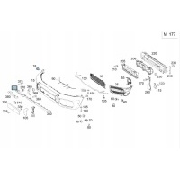 Крепление заглушки крюка г класса w463 18 - amg г 63