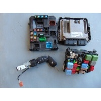 Блок управления комплект ключ имо citroen c3 iii 1.5 blue hdi 9832694380 0281035365