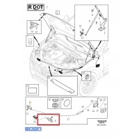 Замок левый капота капота двигателя volvo