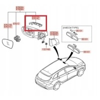 Поворотник боковой п hyundai oe 87624 3z000