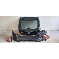 Honda civic x крышка багажника бампер задняя заднего nh731p комплект чёрный hatchback