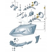 crafter гольф поло крепление державки лампы oe 5m0941109a