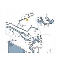 Volkswagen crafter sz coolant hose 04l121194b