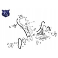 Комплект ремня грм в сборе мерседес m278 4.7 5.5 v8 cls s