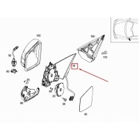 Mercedes - benz е w212 фронт left side wing mirror a2128108500