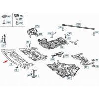 Mercedes - benz e - class w212 engine undertray cover a2125205423