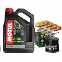 Комплект масляный motul 5100 10w40 4l hf303 dpr8ea9x4 honda cbr1000 cbr 87 - 99 r.