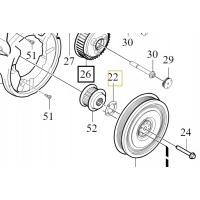 Volvo v40 s60 v60 v70 s80 s90 v90 xc60 xc90 подкладка колесо шкив 2.0t oe