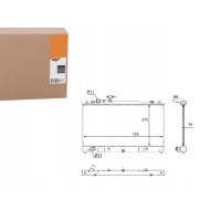 Nrf радиатор двигателя lf4j15200 110079n 107426 mz2