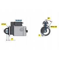 Bosch стартер 281000n010 1107440 1107441 cs1453