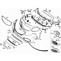 Mercedes - benz е w213 фронт bumper centre impact амортизатор a2138859202