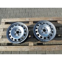 2× колесо штампованное volkswagen oe 6.0 