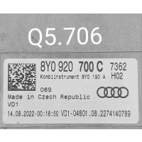 Щиток приборов (приборная панель) Audi A3 8Y (2020—2023) 2022 8Y0920700C