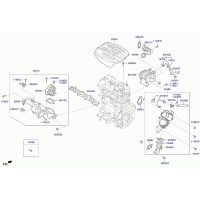 Клапан рециркуляции выхлопных газов системы рециркуляции ог hyundai i30 i40 тусон кона 1.6crdi d4fe 2018