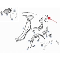 Mercedes - benz кзс x253 rear right light mount a2536307601