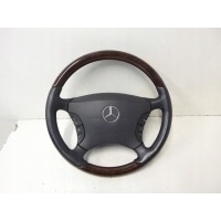 Руль airbag мерседес w220 s класса деревянная кожа
