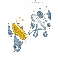 Новые оригинальные audi oe крышка панели ремня 05l109107d