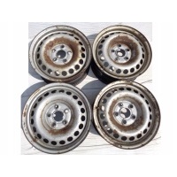 4× колесо штампованное volkswagen oe t5 / t6 6.5 