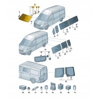 Стекло переднее стекло стекло зеленый volkswagen crafter oe: 7c0845099ecnvb