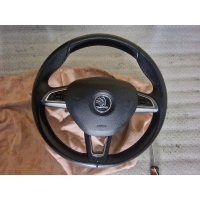 Руль кожаная 5e0419091be skoda октавия iii rapid airbag skoda октавия iii 3 подушка оригинал 5e0880201a multifunkcja