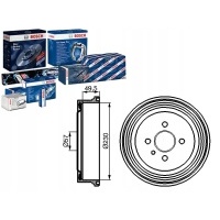 Bosch комплект барабанов колодок 24022300132 32923