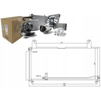 Конденсатор радиатор кондиционера nissens 9531054g0