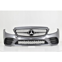 Мерседес w205 205 рестайлинг amg line 2019 - бампер передний
